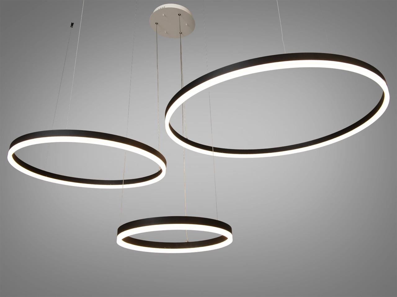 Люстра LED кольцами для холла D2485-800+600+400BK-LS 125W на 17 м2 Черный (2533028510) Люстра LED кольцами для холла D2485-800+600+400BK-LS 125W на 17 м2 Черный (2533028510)