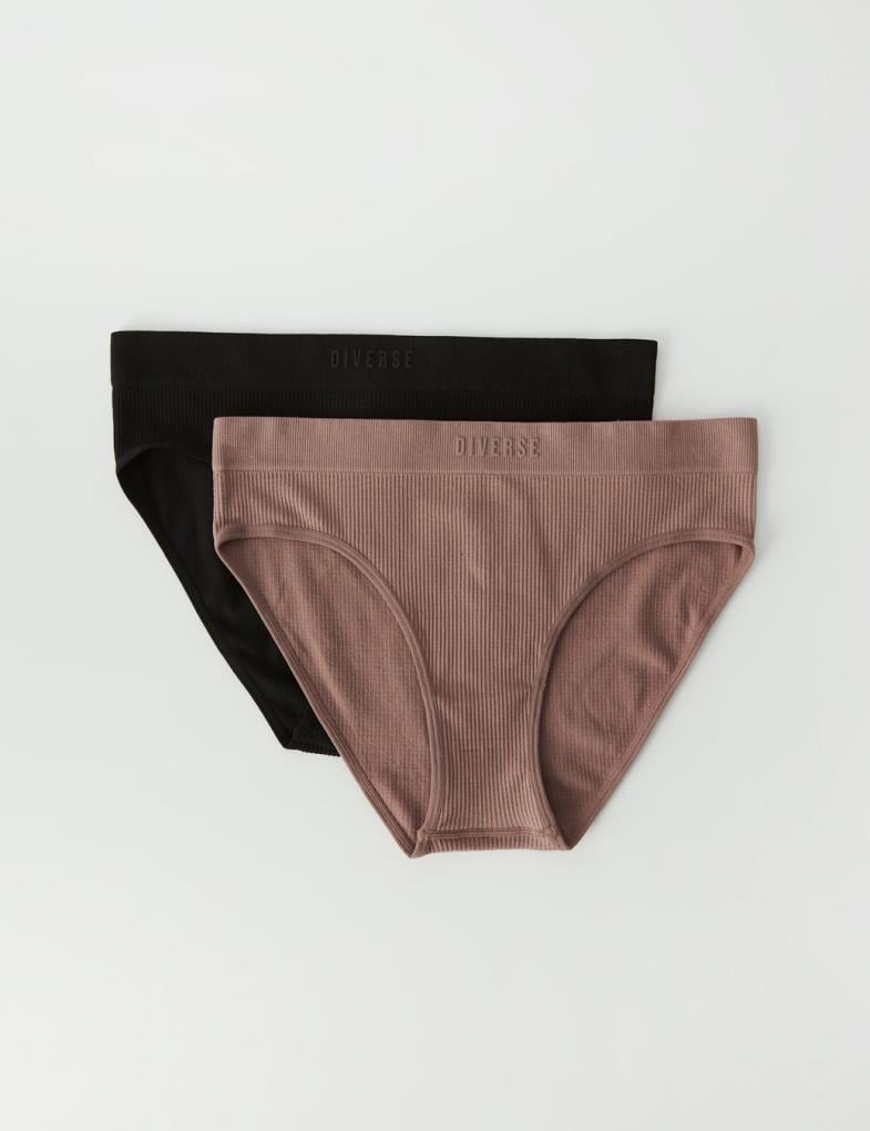 Набор трусиков женских Diverse MILA 2 шт. M Бежевый/Черный (5902598983442)