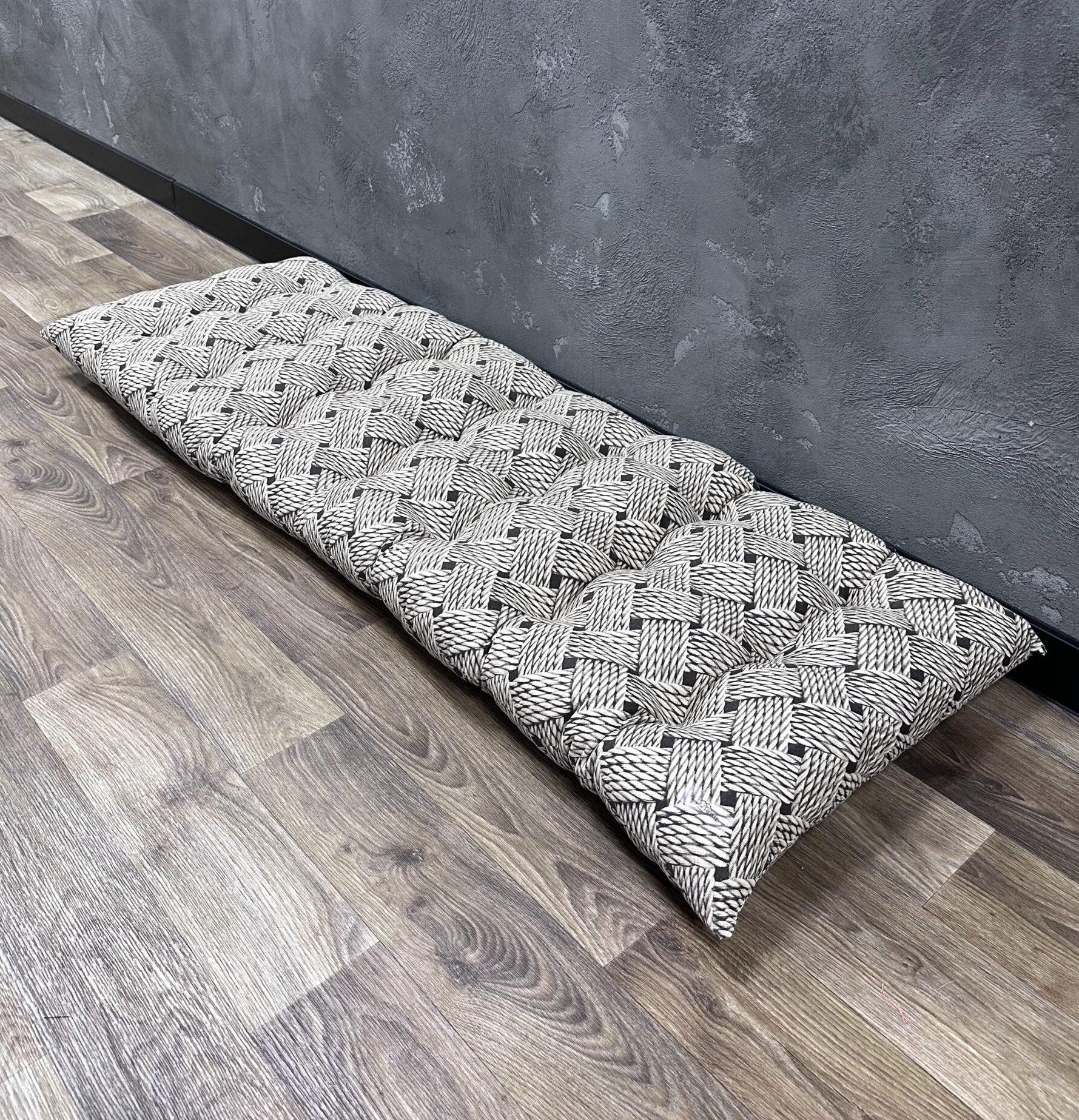 Подушка Comfort Home Rope на подоконник/каркасы/поддоны/садовая мебель 100х50 см