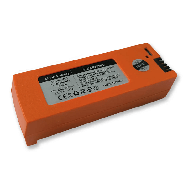 Аккумулятор для квадрокоптера 4DRC F12 Li-ion 2500 mAh 7,4 V Orange (d224) - фото 3 Аккумулятор для квадрокоптера 4DRC F12 Li-ion 2500 mAh 7,4 V Orange (d224) - фото 3