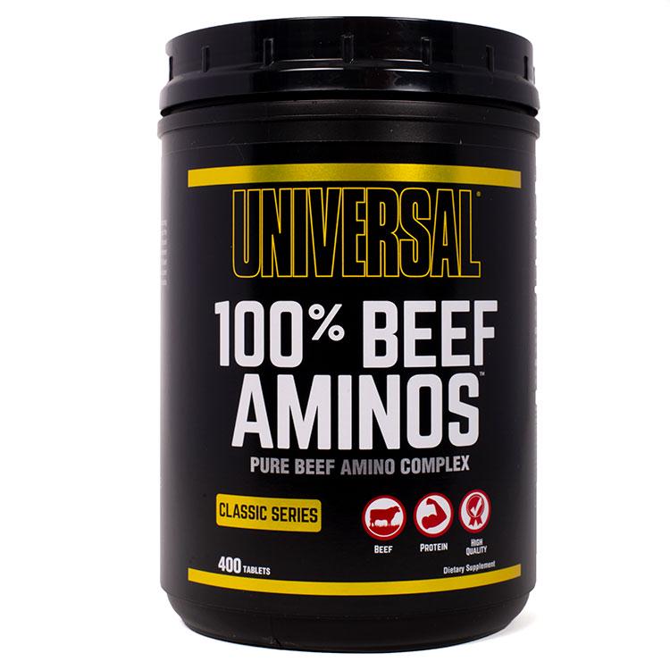 Аминокислота Universal 100% Beef Aminos 400 таб. (785) Аминокислота Universal 100% Beef Aminos 400 таб. (785)