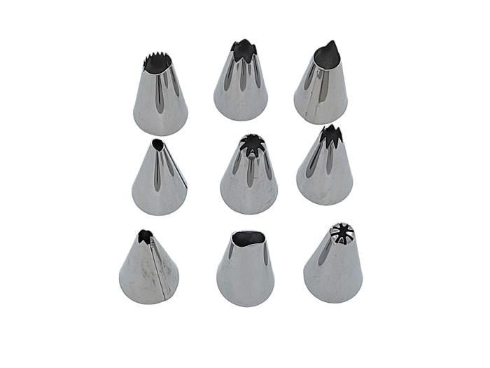 Набор кондитерских насадок для крема и украшения тортов из нержавеющей стали 8 шт. D 1,8 см H 2,2 см (20013) Набор кондитерских насадок для крема и украшения тортов из нержавеющей стали 8 шт. D 1,8 см H 2,2 см (20013)