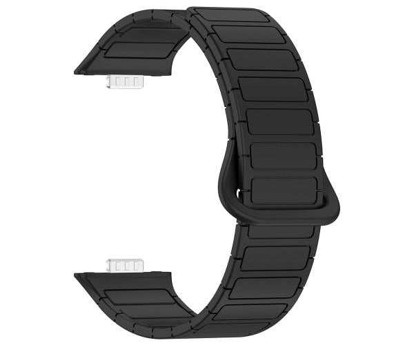Ремешок Silicone Magnetic для смарт-часов Xiaomi Smart Band 9 Pro Черный Ремешок Silicone Magnetic для смарт-часов Xiaomi Smart Band 9 Pro Черный