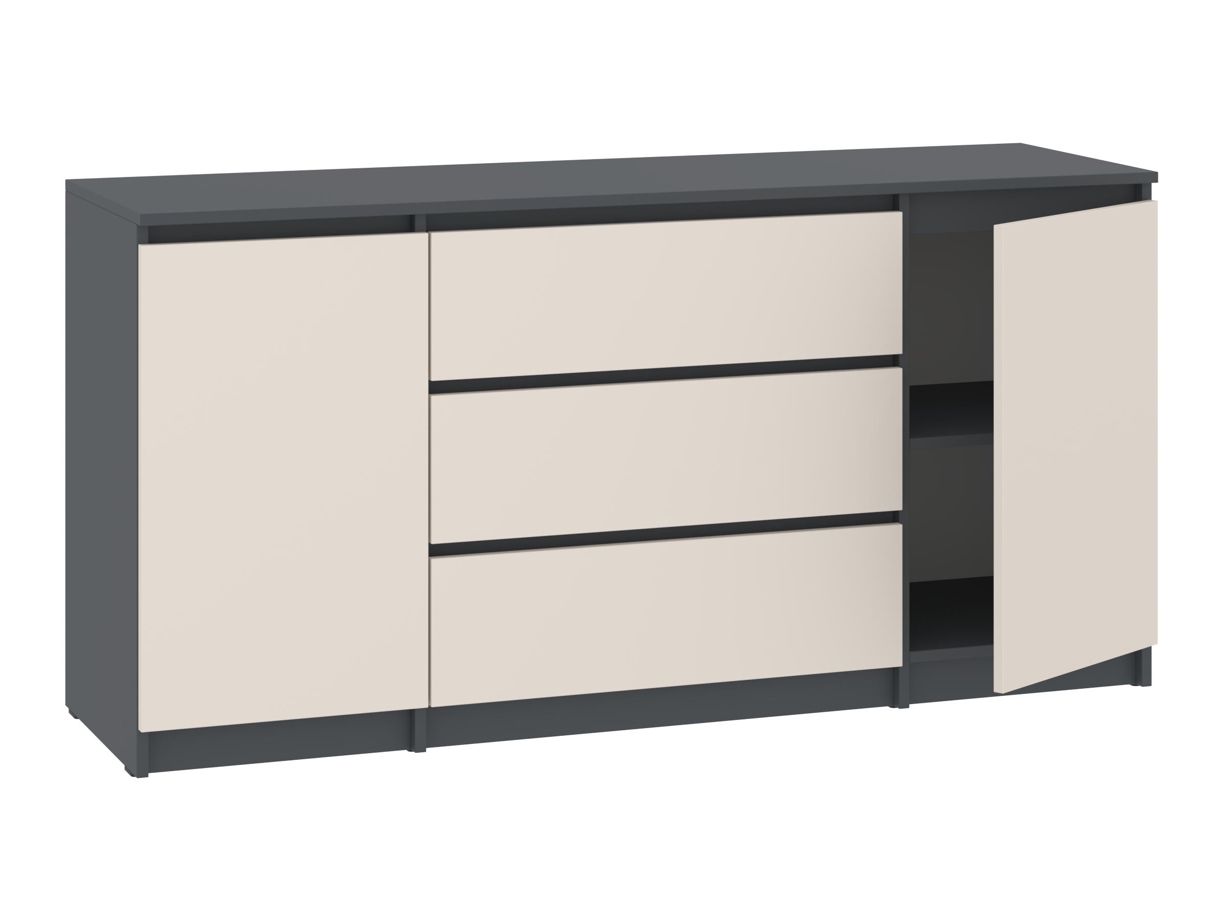 Комод с ящиками PEHOTIN НС-3+2 ДСП 150х45х75 см Антрацит/Кашемир (PN-100689)