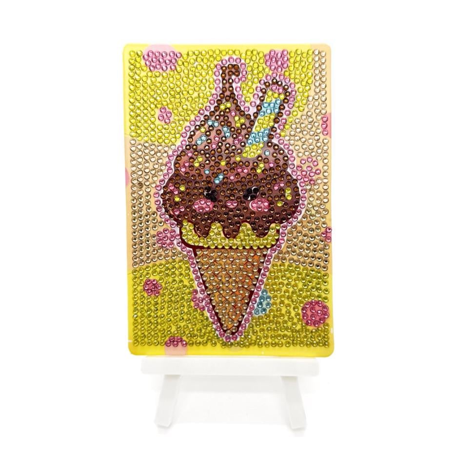 Алмазна мозаїка Brushme Морозиво DM4005 з мольбертом 10х15 см (RLT52404) Алмазна мозаїка Brushme Морозиво DM4005 з мольбертом 10х15 см (RLT52404)