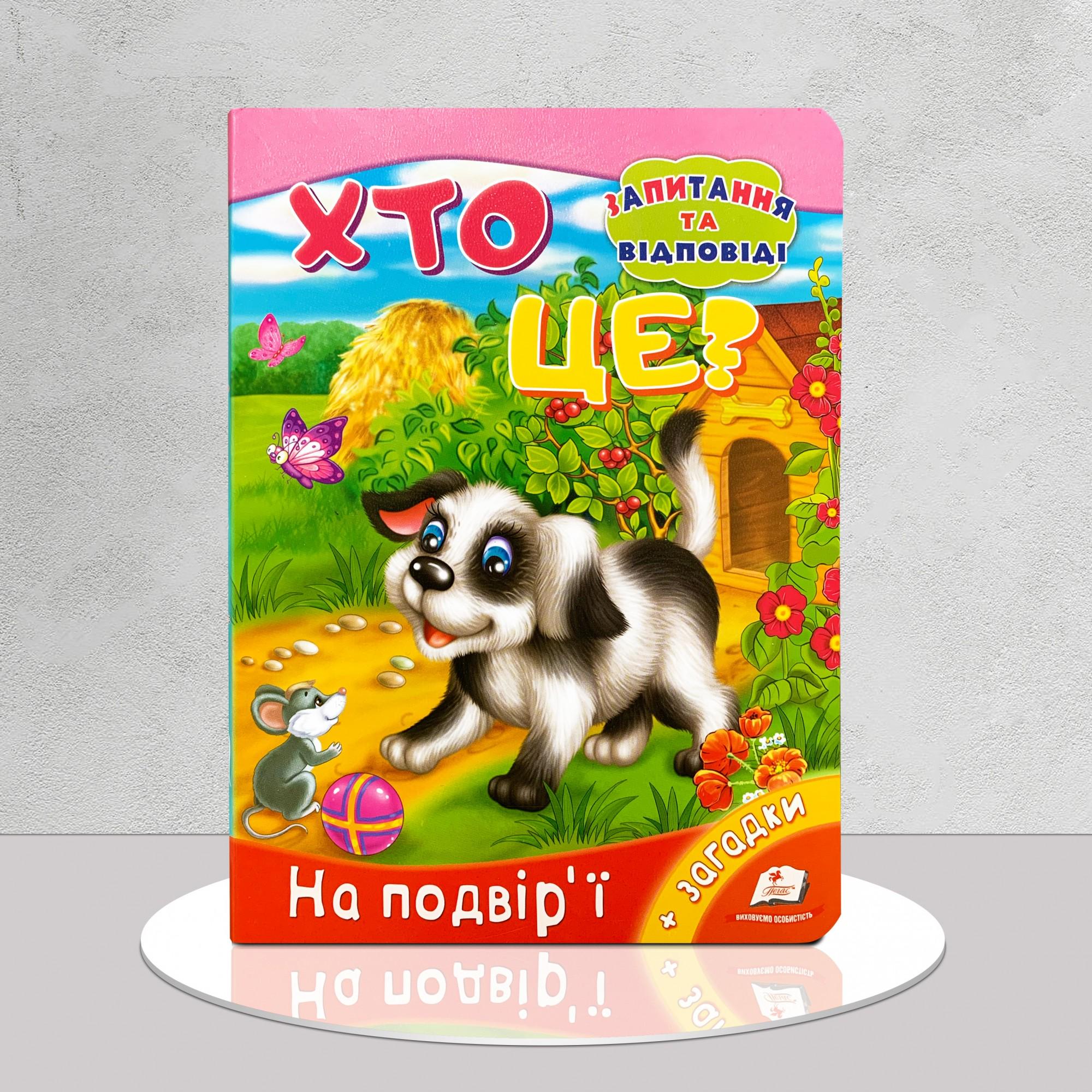 Дитяча книга "Хто це? На подвір'ї" (1311676)