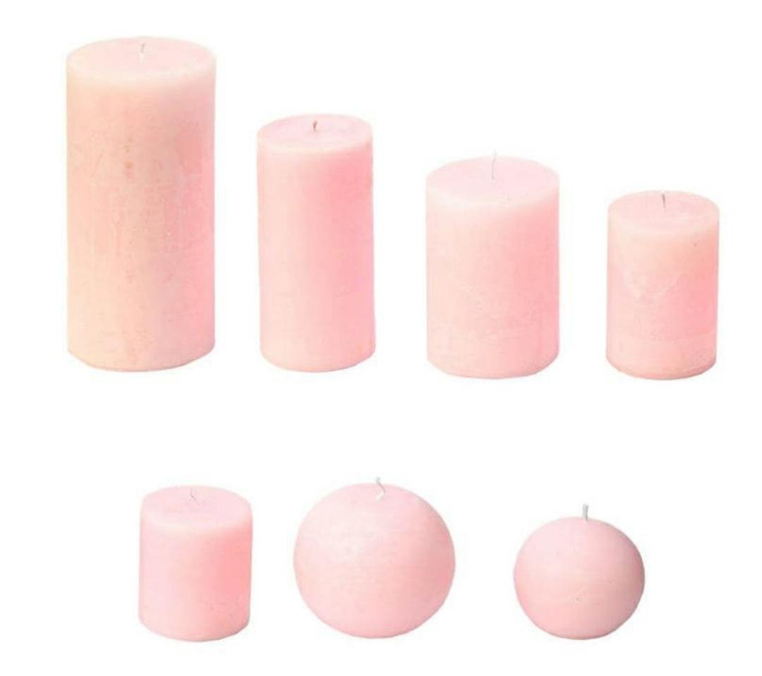 Набор парафиновых свечей Розовый - фото 3 Набор парафиновых свечей Розовый - фото 3