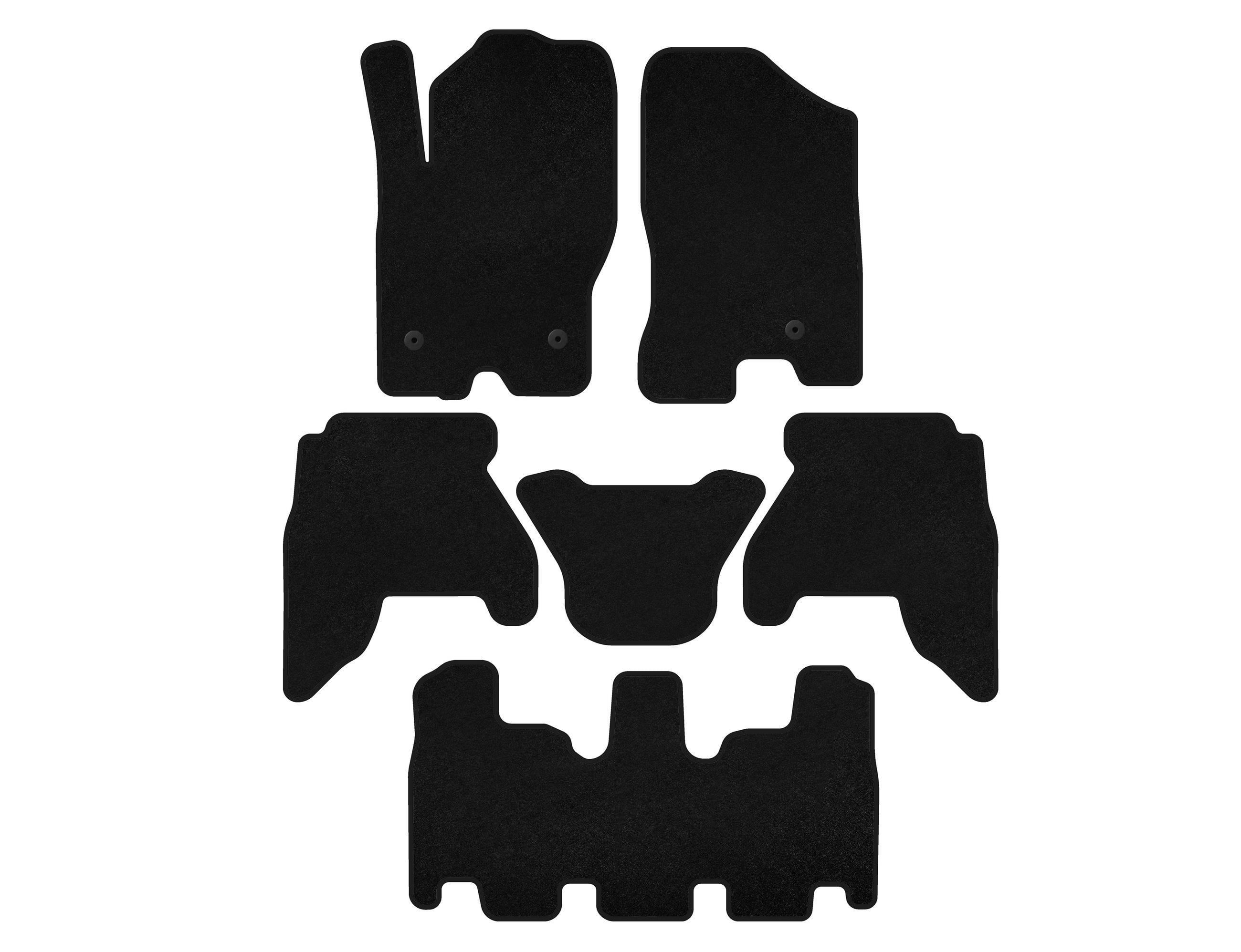 Коврики Digital Designs V1 3 ряда для Nissan Pathfinder R51 2005-2014 рр. ткань Черный (190457)