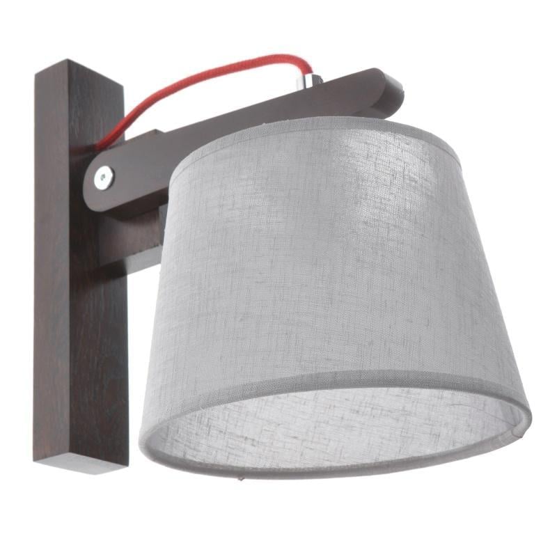 Бра настенное накладное BKL-577W/1 E27 деревянное классическое с абажуром (26-468)