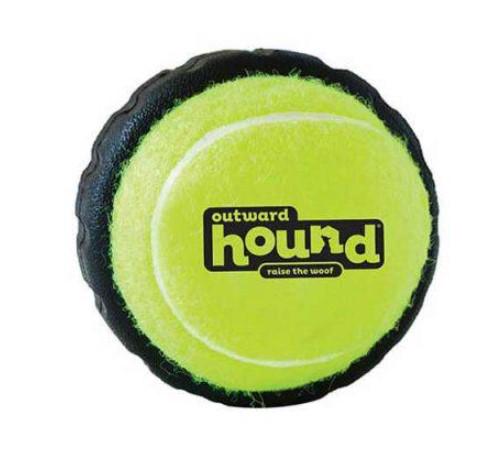 Іграшка для собак Outward Hound Тенісний м'ячик з шиною великий Жовтий (oh67712)