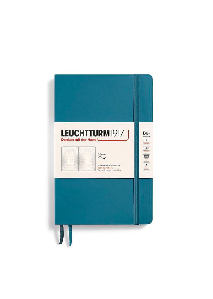 Блокнот Leuchtturm1917 Paperback B6+ мягкая обложка точка Stone Blue (365643)