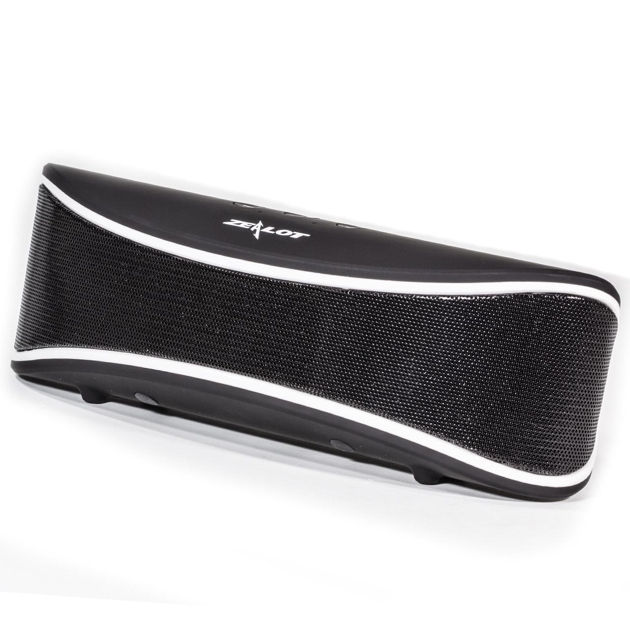 Колонка ZEALOT S2 Black портативная Bluetooth басс компактная 4000 мАч 6 Вт