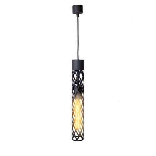 Подвесной светильник MSK Electric Flow MR-6041 в стиле лофт E27 40 Вт IP 20 Черный муар (1930997872)