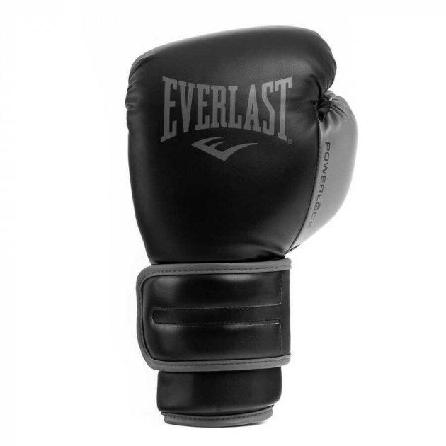 Боксерские перчатки Everlast POWERLOCK TRAINING GLOVES Уни 12 унций Черный (870312-70-8) - фото 2