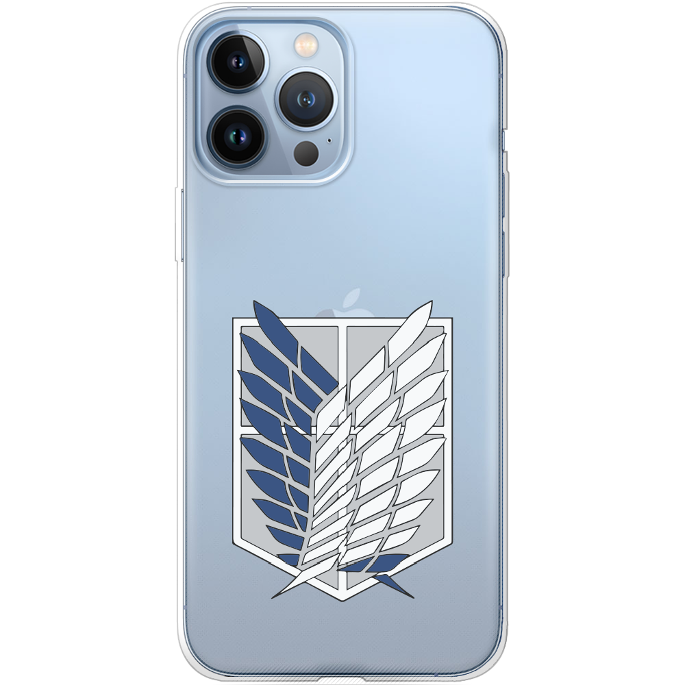 Чохол BoxFace iPhone 13 Pro Max Атака Титанів Крила Свободи Прозорий силікон (43360-bk88-43360)