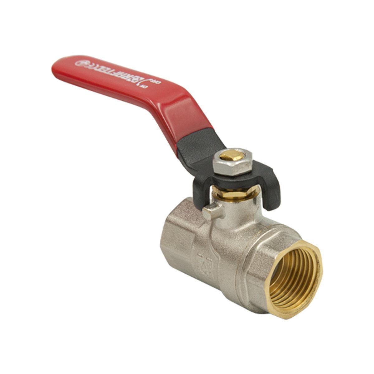Кран шаровый Raftec PN16 ВВ ручка 2" Red (55726)