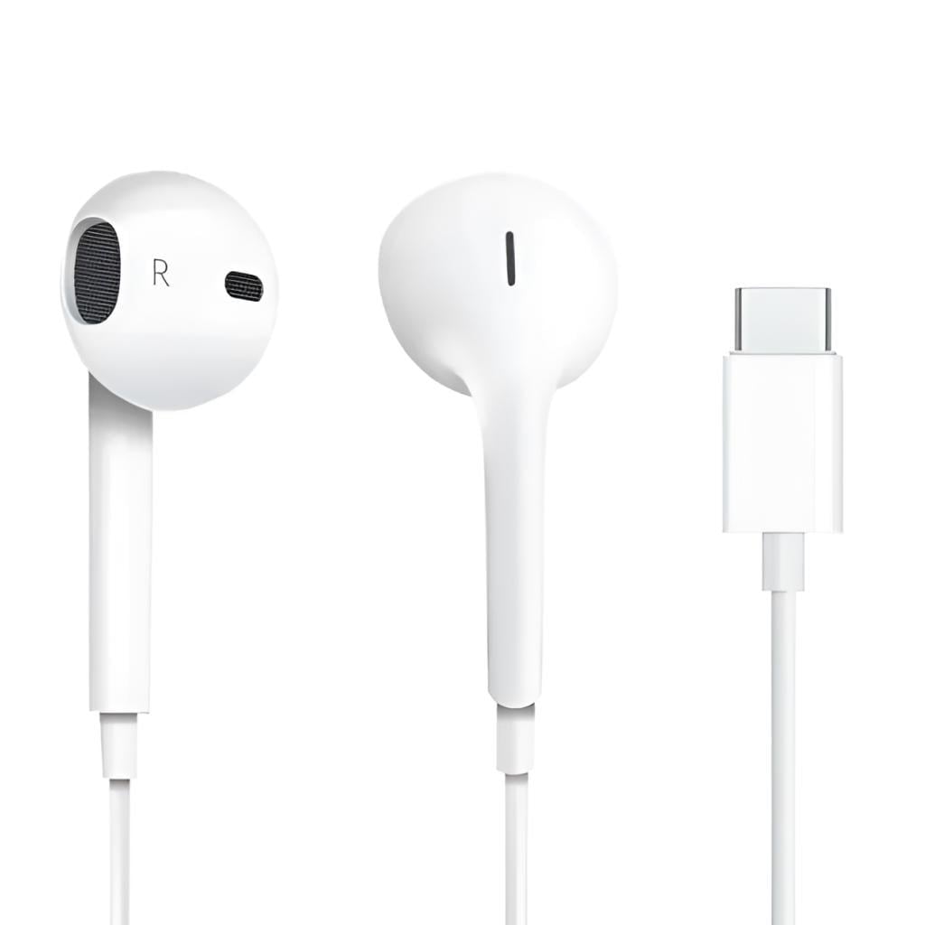 Наушники вкладыши проводные EarPods Type C для Apple Iphone 15/16/17 Android Samsung/Xiaomi/Redmi Белый (8454261d)