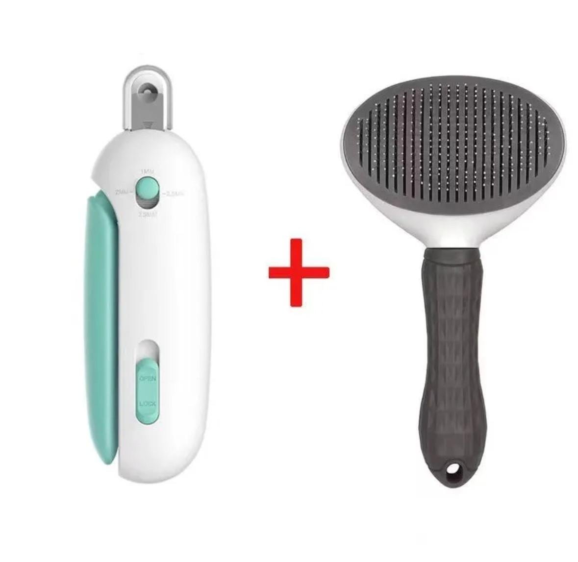 Щетка для вычесывания шерсти с когтерезом (2640379862)