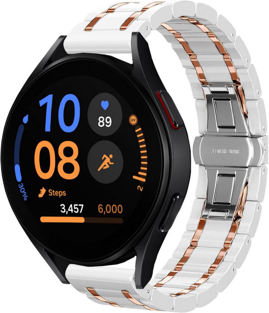 Ремінець керамічний Ceramo для Galaxy Watch FE 40 мм Pink White (39312-52)
