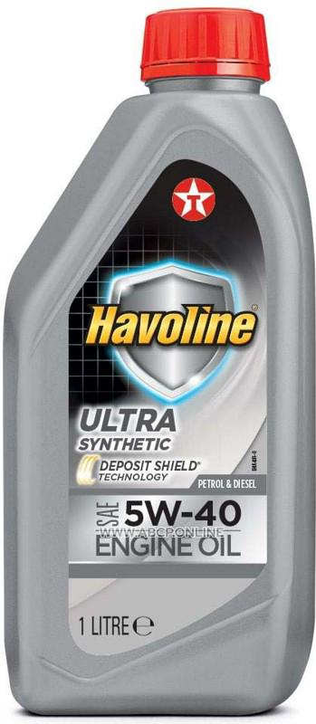 Моторное масло Texaco Havoline Ultra 5W-40 1 л 100% синтетика Моторное масло Texaco Havoline Ultra 5W-40 1 л 100% синтетика
