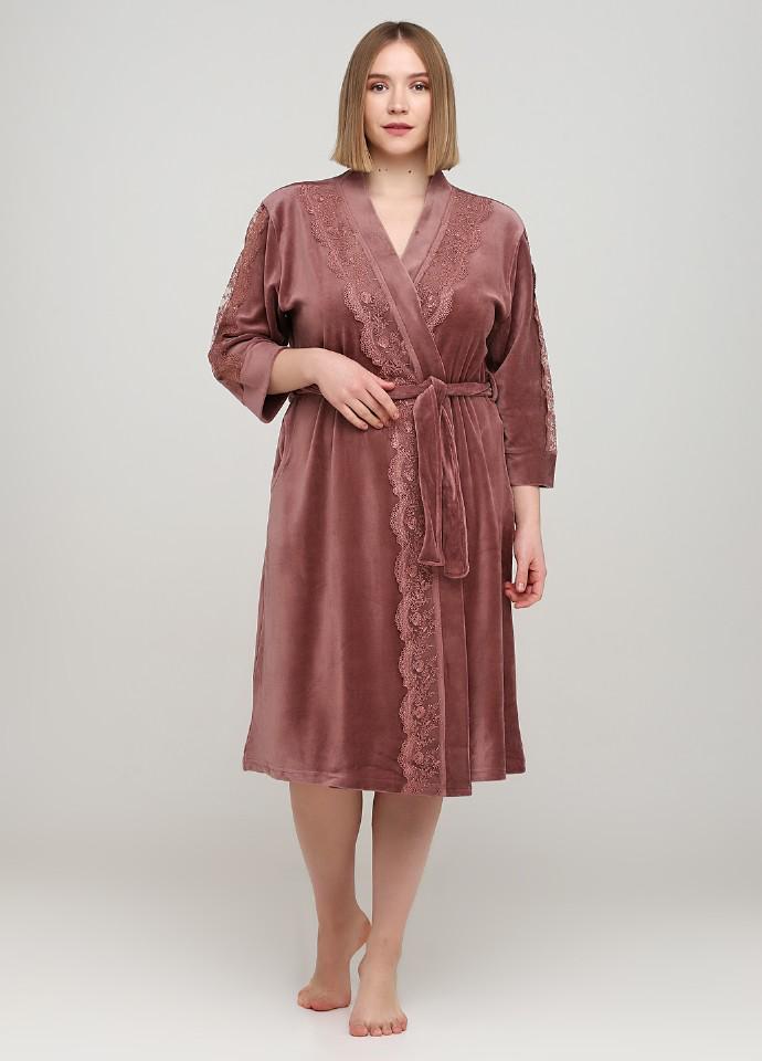 Халат Romeo Life 4XL темно Пудровый (3599-32)