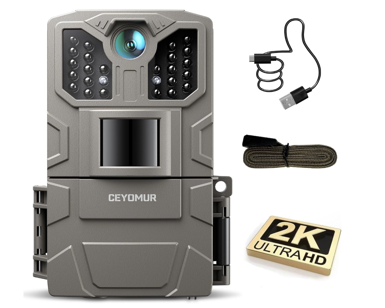 Фотопастка CEYOMUR 36 МП Trail Camera з нічним баченням 850 нм датчиком руху та водозахистом IP66 (2896250759)