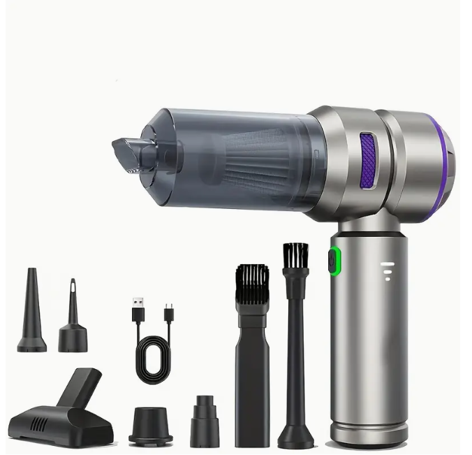 Автопилосос портативний 4в1 бездротовий акумуляторний 16000 Pa (1807)