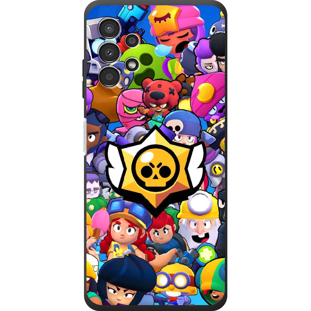 Чехол BoxFace Samsung Galaxy A13 4G (A135) Brawl Stars Черный силикон (44331-up2389-44334)