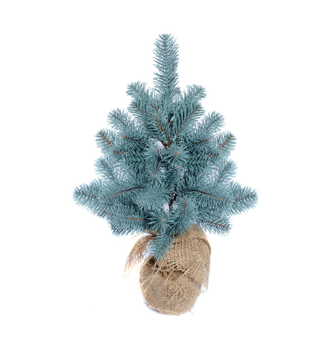 Ялинка лита SGH Premium в мішковині 45 см Блакитний - фото 2 Ялинка лита SGH Premium в мішковині 45 см Блакитний - фото 2