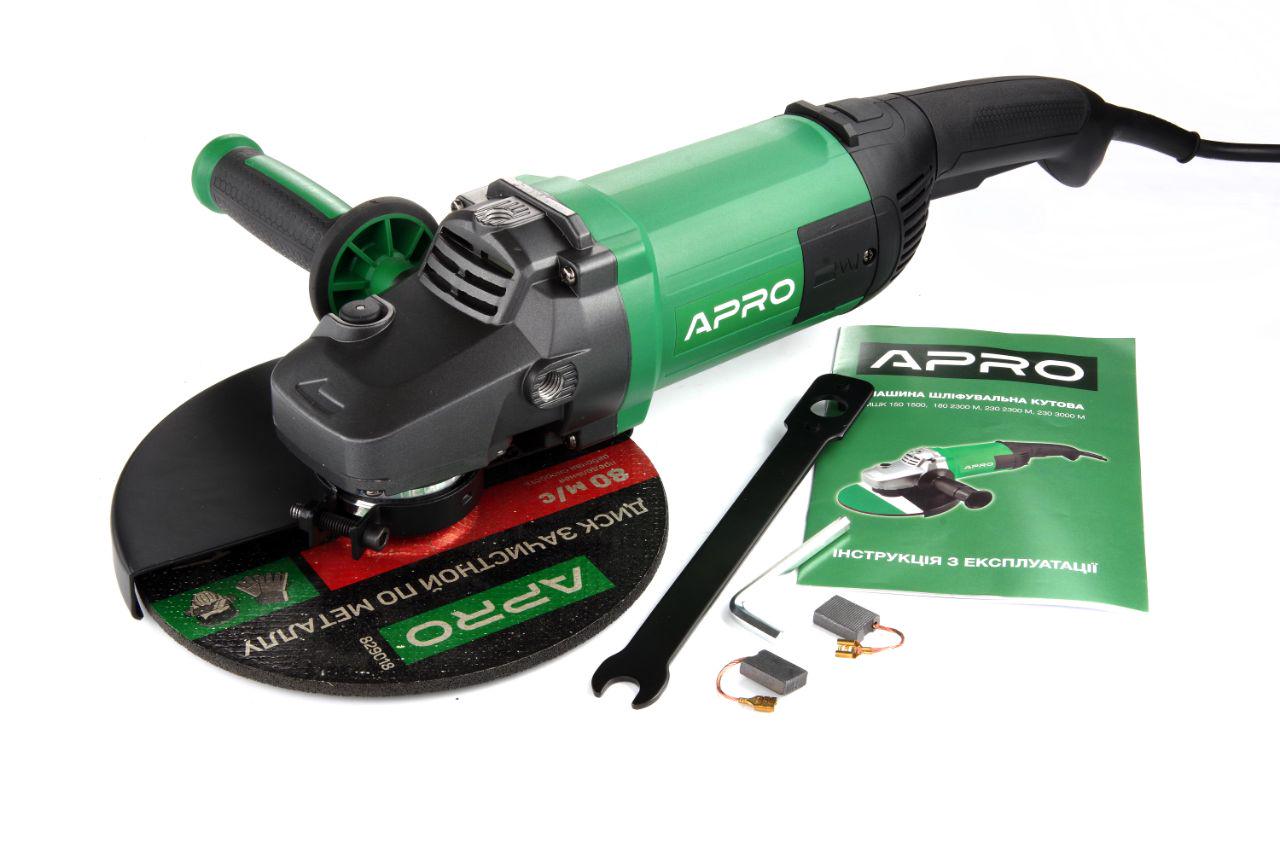 Машина шліфувальна кутова Apro 230/3000 РМ (26200027)