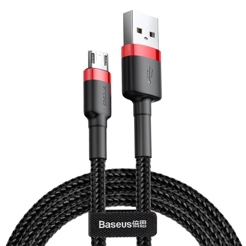 Кабель BASEUS Micro USB cafule 2,4 A 2 м Black/Red (CAMKLF-C91)