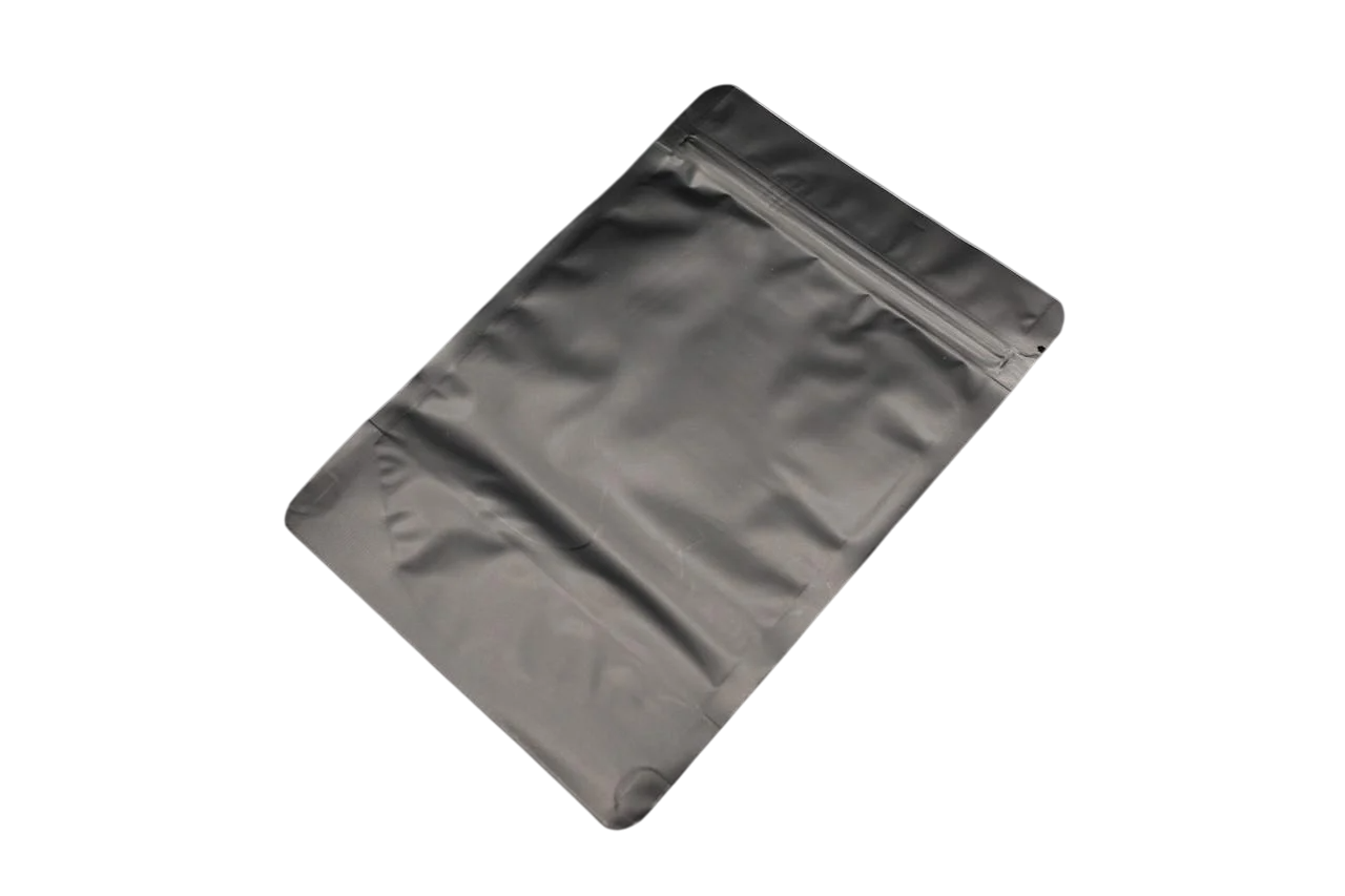 Пакет дой-пак плотный с zip-замком и надсечкой для открытия 16х14 см Черный (BAG-018)