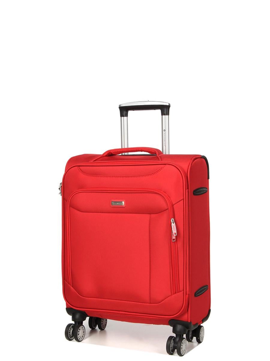 Чемодан ручная кладь Snowball ткань S 55х36х20 см 35 л 2,5 кг Красный (87303)