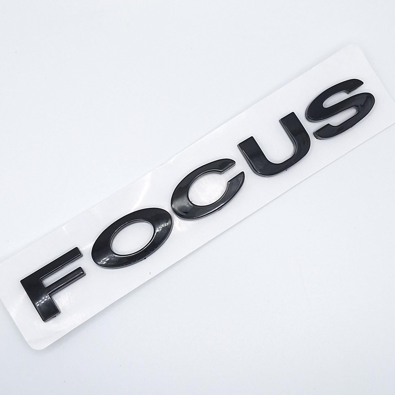 Емблема напис Focus Ford Чорний глянцевий (2325574408)