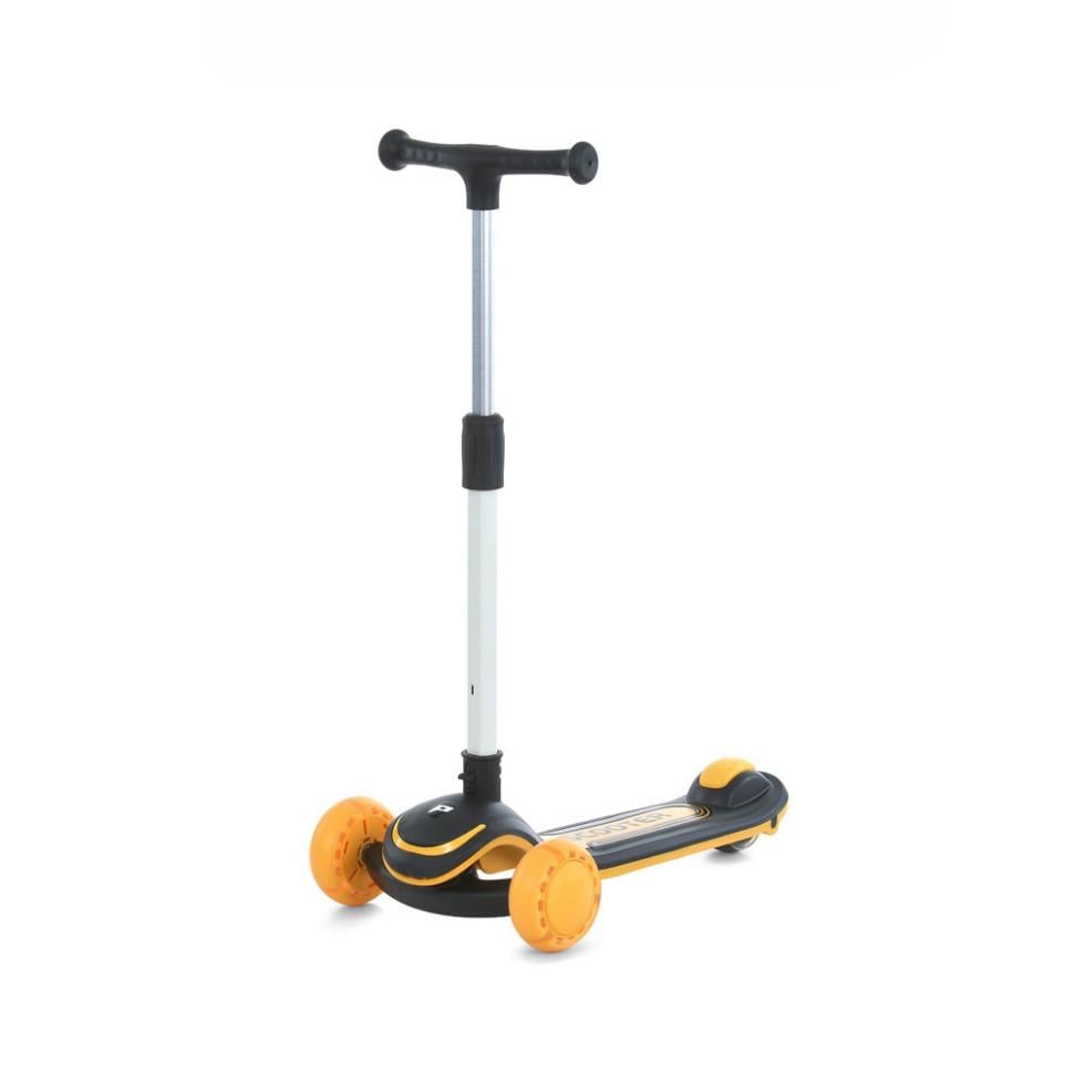 Самокат Bambi трехколесный с музыкой и светом Черный (DS-171-S-386)