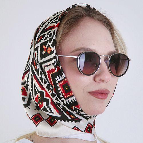 Платок шелковый Presentville Карпаты 68х68 см (HUST_25M020)