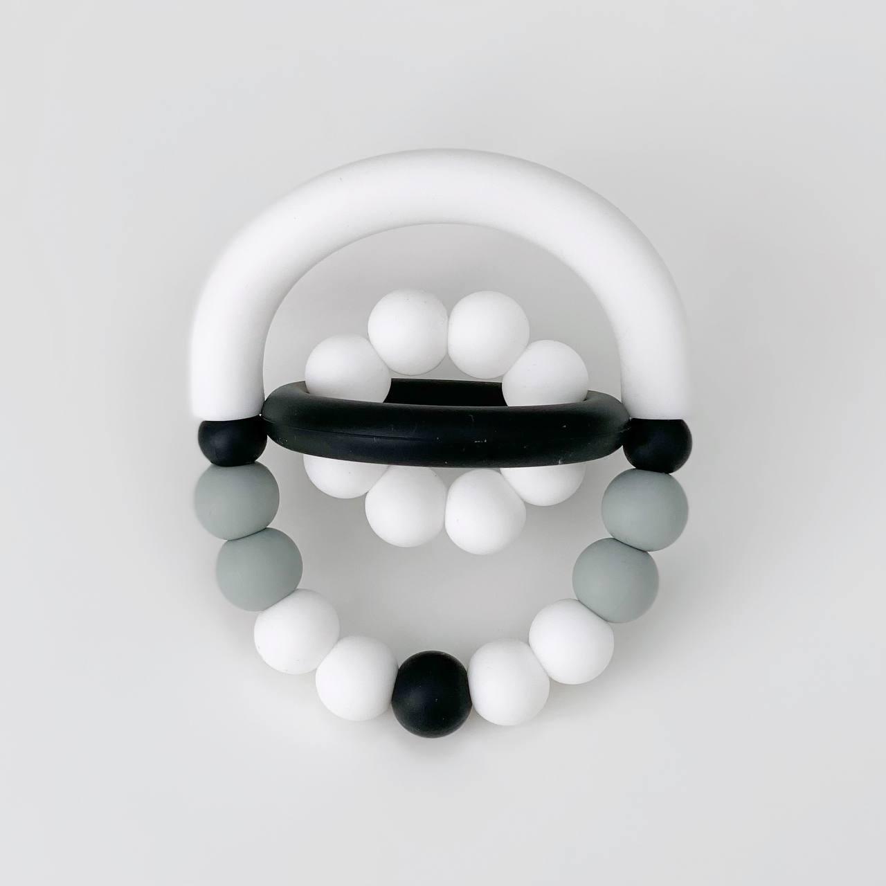 Прорезыватель силиконовый мини Баловень Orbita Monochrom