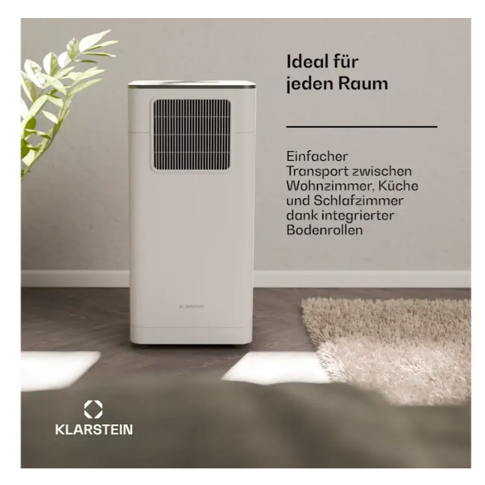 Кондиціонер мобільний для дому KLARSTEIN Breeze Box 7K Smart PAC на колесах 7000 БТЕ /2.0 кВт (10046093 (2)) - фото 3 Кондиціонер мобільний для дому KLARSTEIN Breeze Box 7K Smart PAC на колесах 7000 БТЕ /2.0 кВт (10046093 (2)) - фото 3