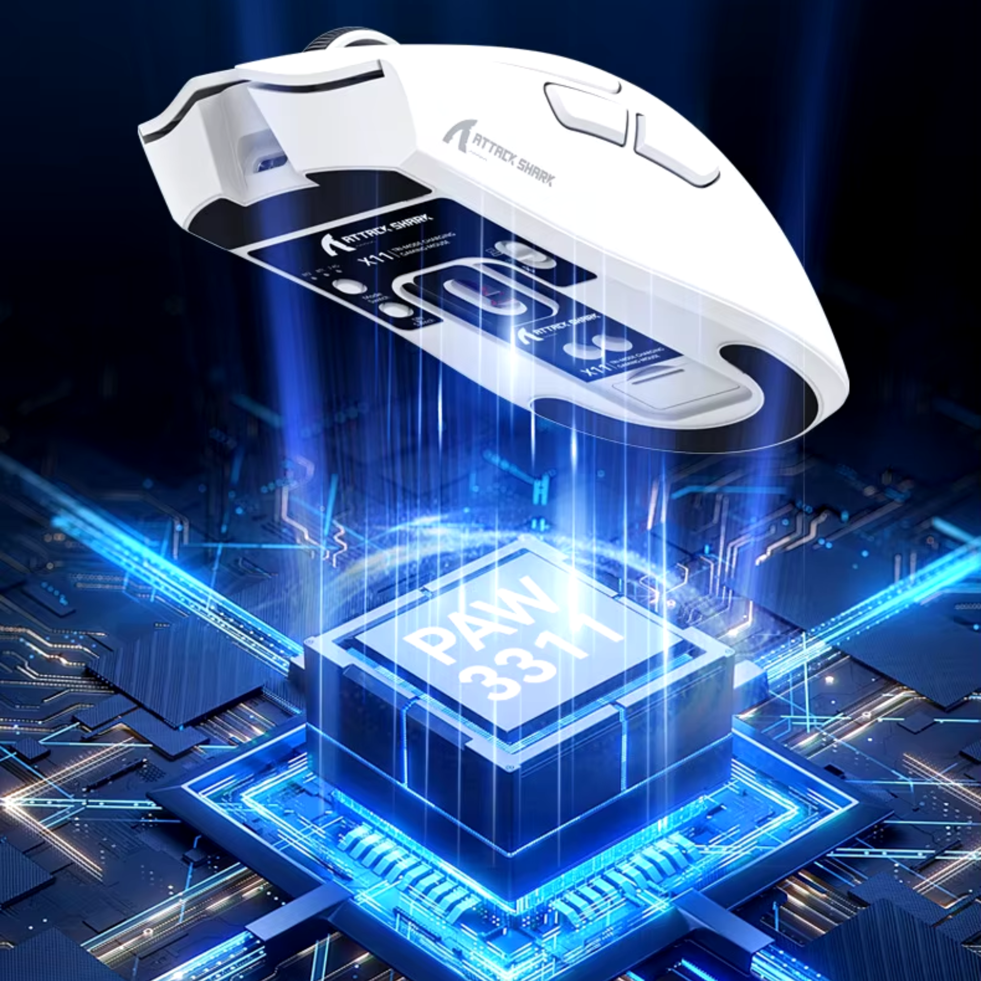 Мишка бездротова Attack Shark X11 White (24401939) - фото 6 Мишка бездротова Attack Shark X11 White (24401939) - фото 6