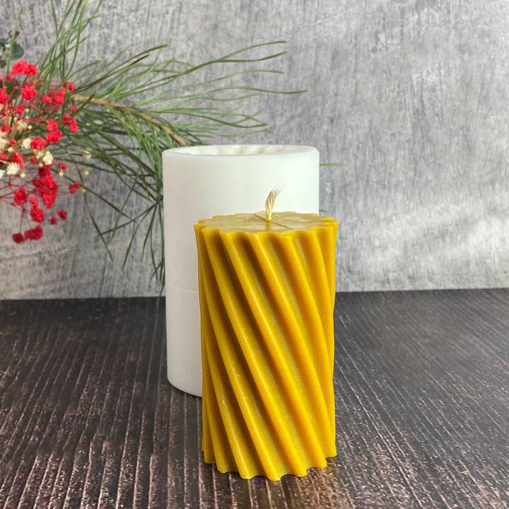 Форма для свечей Цилиндр крученый (1388)