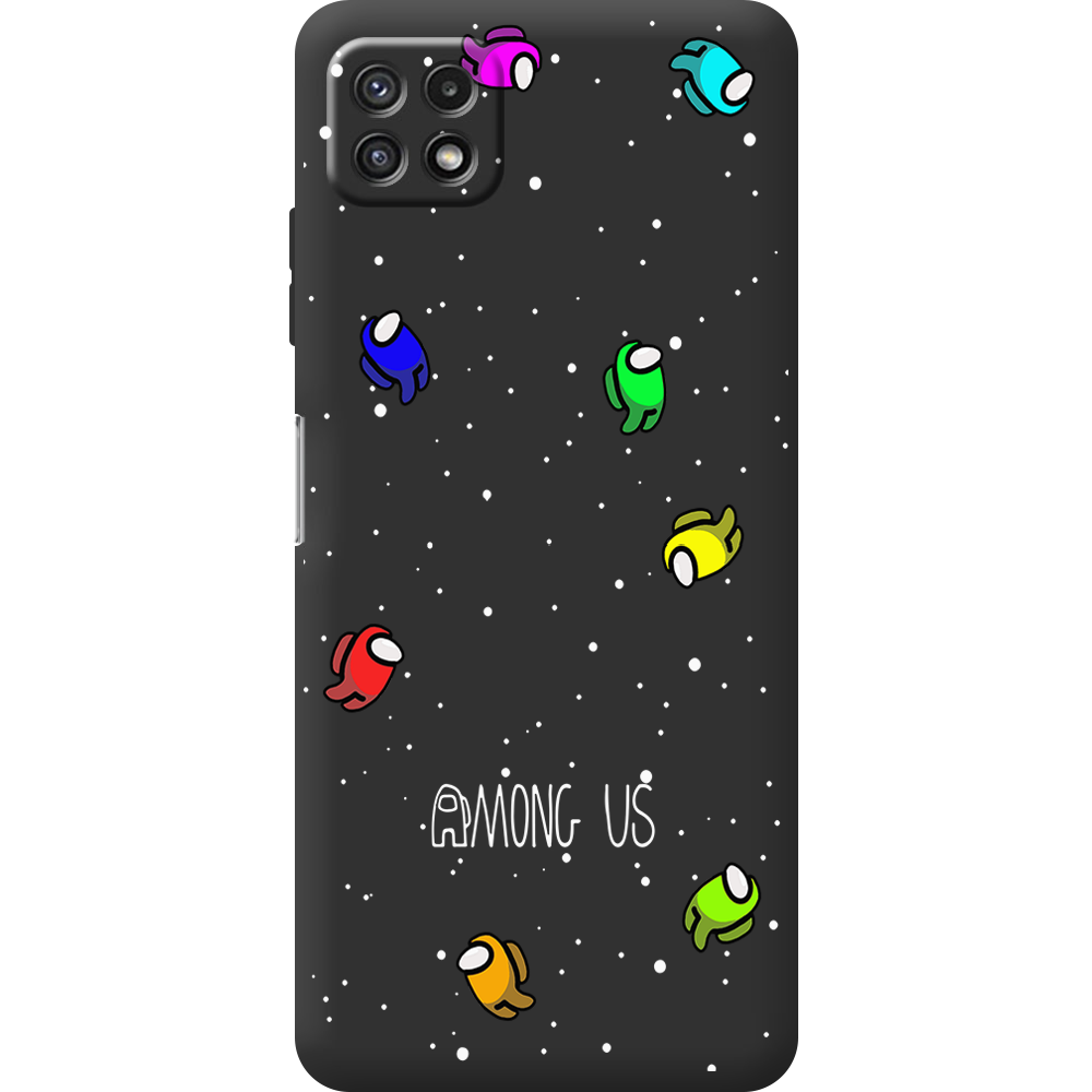 Чохол BoxFace Samsung Galaxy A22 5G (A226) Among Us Invisible Чорний силікон (44332-bk76-44335)