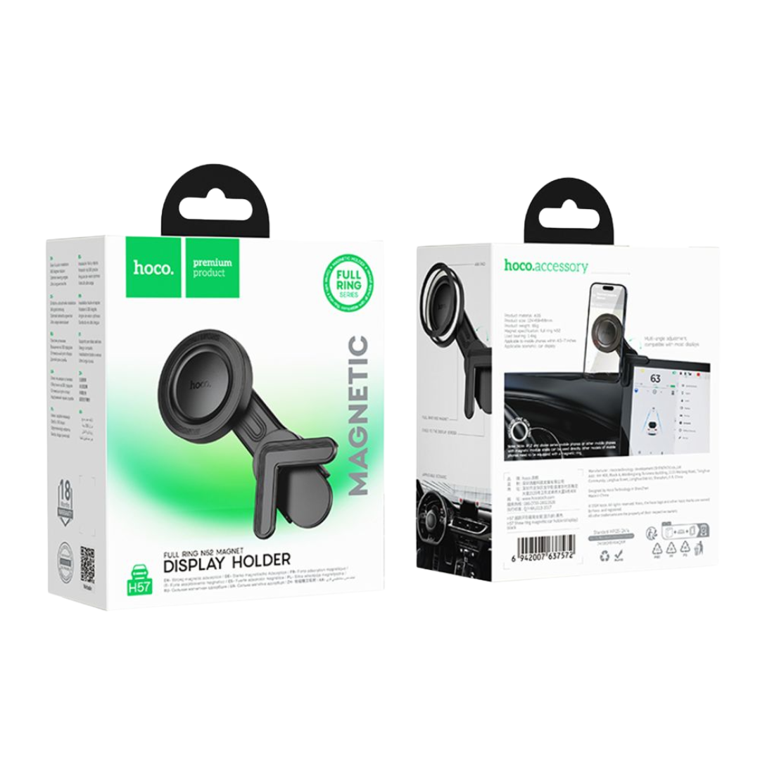 Держатель для телефона в машину Hoco MagSafe на монитор Tesla магнитный (H57) - фото 5 Держатель для телефона в машину Hoco MagSafe на монитор Tesla магнитный (H57) - фото 5