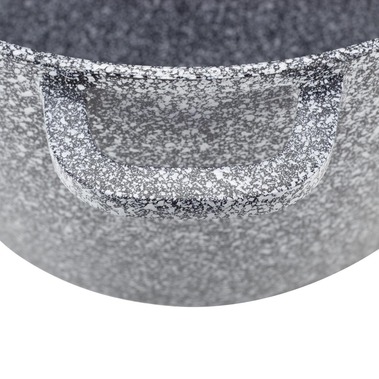 Кастрюля со стеклянной крышкой Ofenbach КМ-100503 из литого алюминия с антипригарным покрытием 6,2 л Снежный мрамор (150-84-100503) - фото 6 Кастрюля со стеклянной крышкой Ofenbach КМ-100503 из литого алюминия с антипригарным покрытием 6,2 л Снежный мрамор (150-84-100503) - фото 6