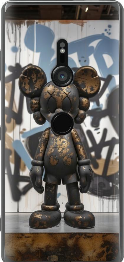 Чехол на Sony Xperia XZ3 H9436 Bronze kaws v2 (6098u-1540-42517)