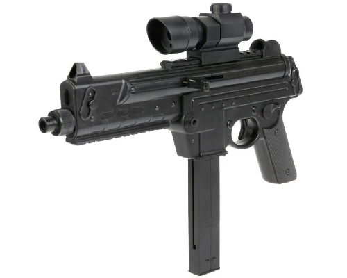 Дитячий іграшковий автомат 713A на пульках з лазерним прицілом (713A) Дитячий іграшковий автомат 713A на пульках з лазерним прицілом (713A)