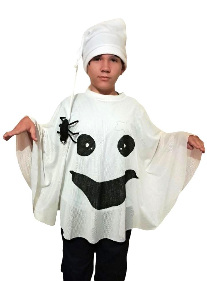 Костюм дитячий Привид накидка і шапка з павуком 7-13 років - фото 2 Костюм дитячий Привид накидка і шапка з павуком 7-13 років - фото 2