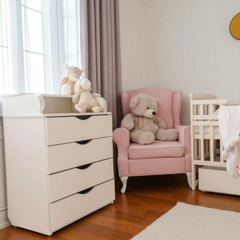 Комод для новорожденных с выдвижными ящиками 90х45х60 см Бежевый (DSK-902) - фото 2 Комод для новорожденных с выдвижными ящиками 90х45х60 см Бежевый (DSK-902) - фото 2
