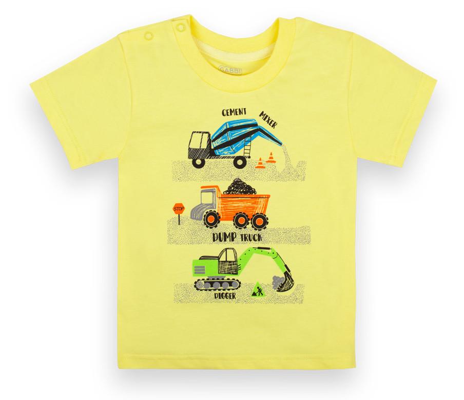 Футболка детская для мальчика Gabbi FT-21-4-1 Диноленд 92 см Желтый (12607)