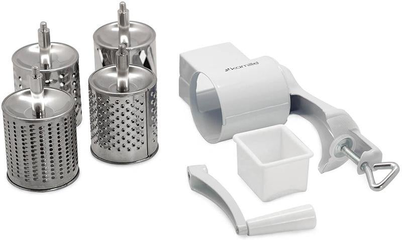 Терка Kamille механическая ручная с 4-мя насадками. - фото 4 Терка Kamille механическая ручная с 4-мя насадками. - фото 4