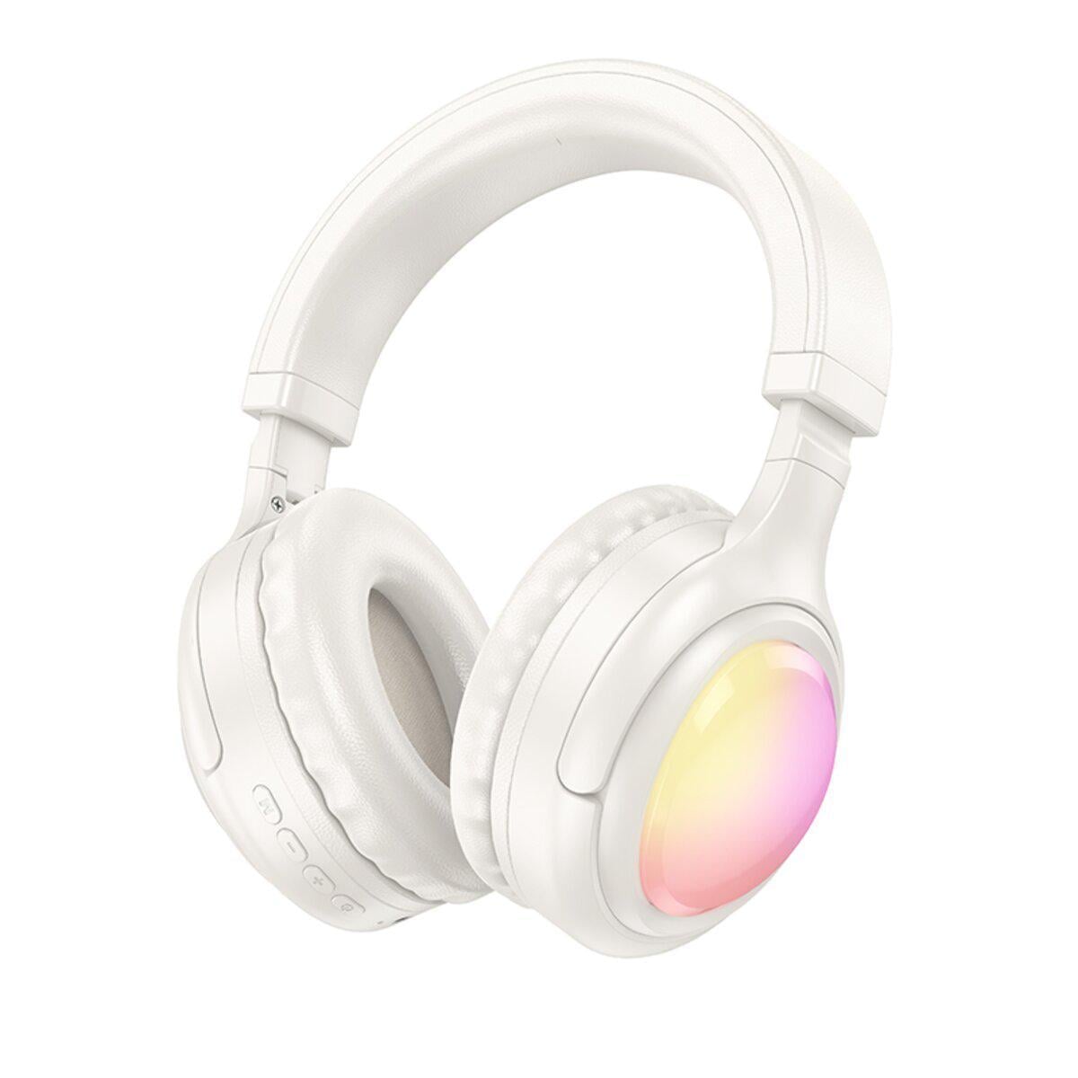Наушники беспроводные Hoco W48 Focus BT headphones BT5.3 400mAh White (6942007618823)